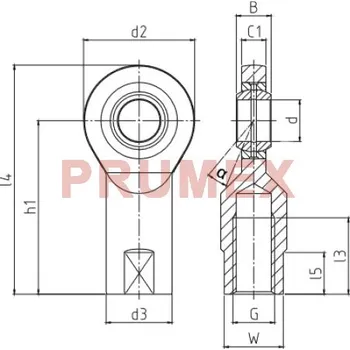 Durbal EFN 06-20-501 Classic Line, kloubová hlavice