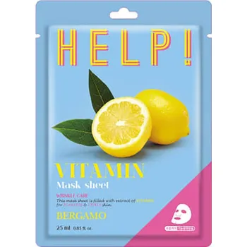 Pleťová maska Bergamo HELP! VITAMIN pleťová maska s vitamíny, 25 ml