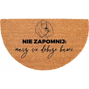 Rohožka ROHOŽKA KOKOSOVÁ PŮLKRUHOVÁ 40X70CM ODOLNÁ PROTI SKLUZU EKOLOGICKÁ