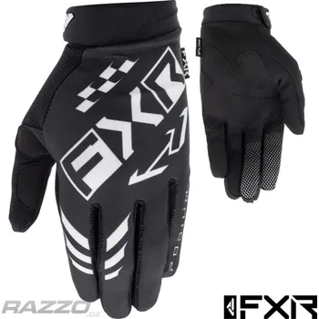 Moto oblečení MX rukavice FXR Reflex Dual MX Glove Black White 2025 12 - XXL