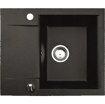 Granitový dřez Jednokomorový granitový dřez Brenor Luna 59 černý