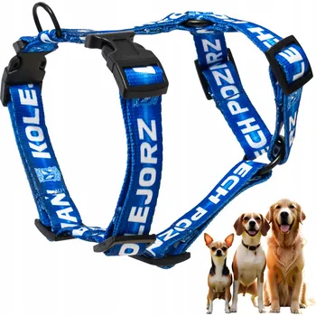 Postroj pro psa Postroj pro psa GUARD Lech Poznaň Velikost M, klubová licence Kolejorz, modrý