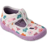 Dívčí bačkůrky BEFADO HONEY 630P020 - kytičky Velikost: 24