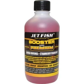 Návnadové aroma Booster Jet Fish Premium Classic - Jahoda / Brusinka - 250 ml