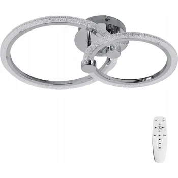 STROPNÍ SVÍTIDLO CHROMOVÁ glamour LUSTR STROPNÍ SVÍTIDLO LED + DÁLKOVÝ OVLADAČ
