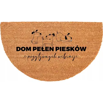 ROHOŽKA ODOLNÁ 40X70CM PROTISKLUZOVÁ KOKOSOVÁ PŮLKRUHOVÁ EKOLOGICKÁ