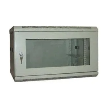 Rozvaděč XtendLan 9U/600x450, na zeď, jednodílný, rozložený, skleněné dveře, slonovina