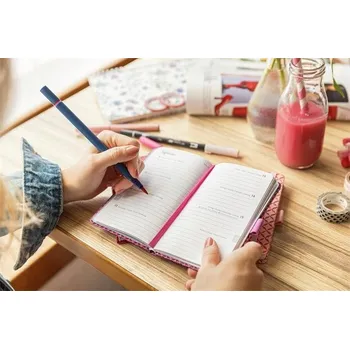 Diář Diář "Jolie", Cosmic Fantasy Blue, A6, týdenní, 2026, tvrdé desky, SIGEL