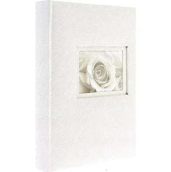 Fotoalbum Album na fotografie zasouvací 13x18 na 100 fotografií bílý šitý okénko svatba svaté přijímání