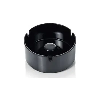 Popelník Popelník 10 cm melamin černý (6 ks)