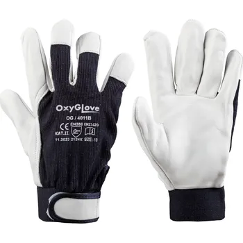 Pracovní rukavice Rukavice Oxyline Kožené rukavice z kozí kůže, ochranné, pracovní OxyGlove velikost 11 - XXL 1 pár