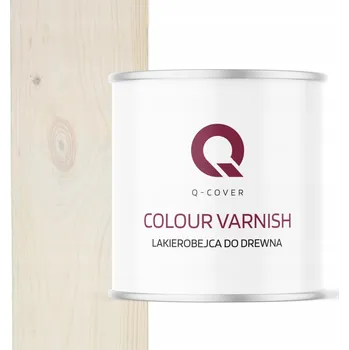 barva a nátěr na dřevo Lakýrnicová lazura Q-COVER 2,5 l bílá polomatná