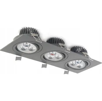 Kvadratický stropní reflektor ADT Lampy černý