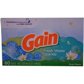 Ubrousek do sušičky Vonné ubrousky do sušičky Gain Fresh Water Sparkle 60 Kusů