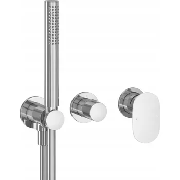 Vodovodní baterie Nástěnná vanová a sprchová baterie Ravak Spring stříbrná