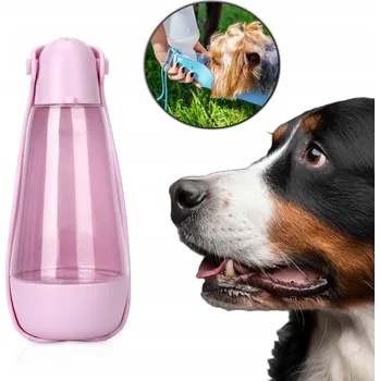 Láhev Přenosná Láhev 3v1 Pítko Lahev Na Pití Turistická s Miskou pro PSA RŮZNÉ BARVY