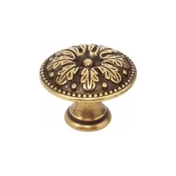 Nábytkové kování GAŁKA Nábytková 30 mm Úchytka ACANTO Knopka Skříňky Retro Antik STARÉ ZLATO