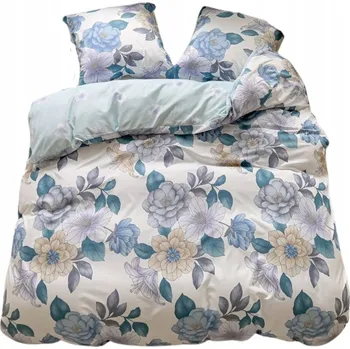 Povlečení GierekHoff POVLEČENÍ 140x200 OBOUSTRANNÉ BAVLNA 2DÍLNÉ KVĚTINY