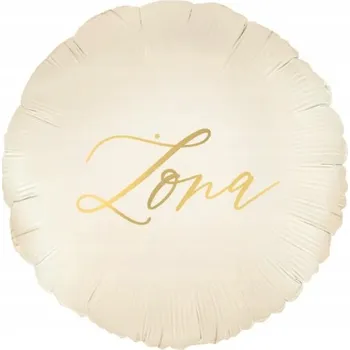 Balónek Zlatý kulatý balónek 1 ks