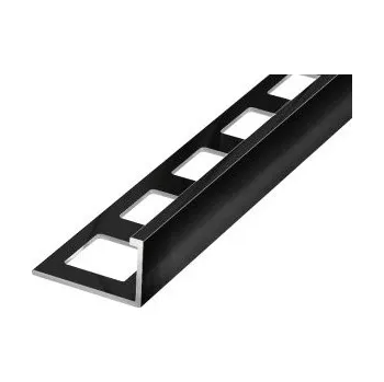 Podlahová lišta ACARA PRAHA s.r.o. AC SP3 ukončovací lišta "L", PREMIUM, hliník komaxit černá MAT RAL9005, v: 12,5 mm, d: 3 m