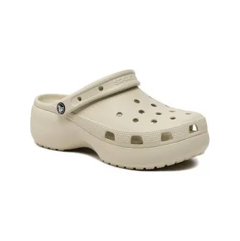 Dámské pantofle Crocs Nazouváky Classic Platform Clog W 206750 Béžová 42_43