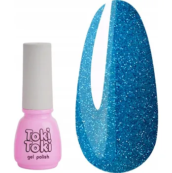 Přípravek na nehty Odrazivý hybridní lak Toki-Toki Cosmo 17 modrý 5 ml