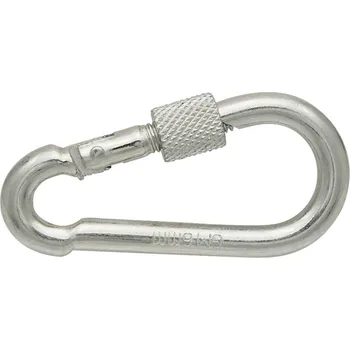 karabina Karabina s pojistkou pro lana DROMET KSZ.6.60 hasičská karabina 6x60mm