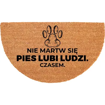 PROTISKLUZOVÁ ROHOŽKA ODOLNÁ EKOLOGICKÁ 40X70CM PŮLKRUHOVÁ KOKOSOVÁ