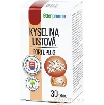 EDENPharma KYSELINA LISTOVÁ forte plus tbl 30 ks