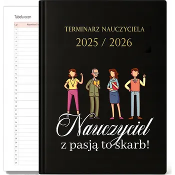 Kalendář Knižkový kalendář pro učitele 2026 A5 FunnyCase černý