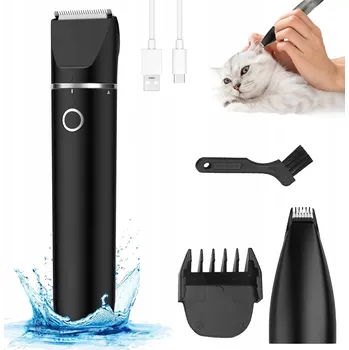 Kosmetika pro psa STŘIHAČ NA TLAPKY PRO PSY HOLICÍ STROJEK PRO ZVÍŘATA ČERNÝ