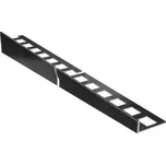 ACARA PRAHA s.r.o. AC EX1/KP4 EXCELLENT spád. lišta, pravá, nerez RAL9005mat, v: 10 mm, v2: 6-23 mm, d: 1 m