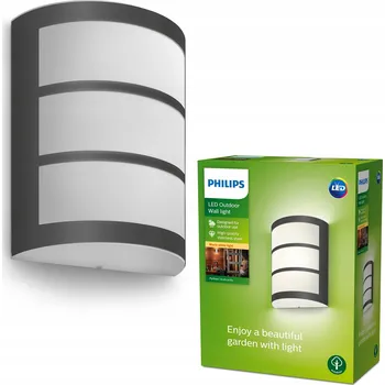 Nástěnné svítidlo Venkovní nástěnné svítidlo Philips šedé s integrovaným LED zdrojem 6 W