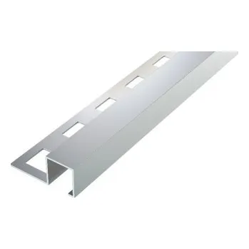 ukončovací lišta AC SP8 ukončovací lišta "Q", pravidelná, hliník elox stříbro, v: 9 mm, d: 3 m