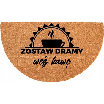 Rohožka EKOLOGICKÁ PŮLKRUHOVÁ KOKOSOVÁ ROHOŽKA PROTI UKLOUZNUTÍ 40X70CM - ODOLNÁ