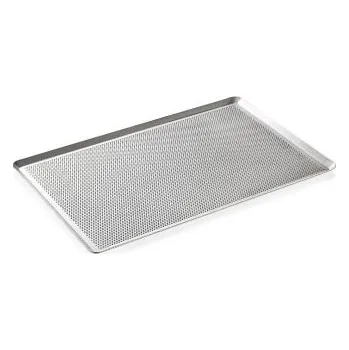 Plech na pečení Plech pečící 60 x 40 cm děrovaný 3 mm otvory hliník