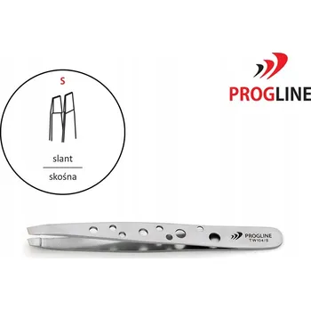 Kosmetická pinzeta Pinzeta na obočí šikmá Progline TW104/S