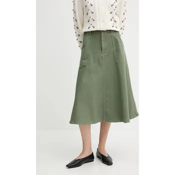 Dámská sukně Bavlněná sukně A.P.C. jupe laurie COGZV.F06410 zelená 78X, vel. 38