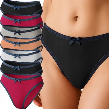 Dámské spodní prádlo Dámské kalhotky Kasawi kalhotky bavlněné XL vícebarevné 7 ks