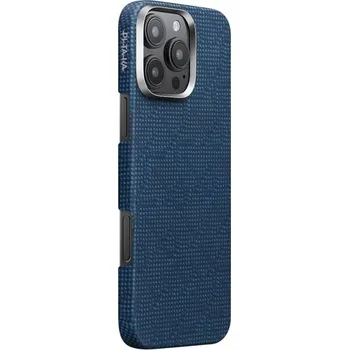 Pouzdro na mobilní telefon Pitaka Tactile Woven Case kryt iPhone 16 Pro Max PTK Dark Blue