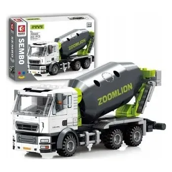 ostatní stavebnice STAVEBNICE BETONÁRNA HRUŠKA ČERPADLO STAVEBNÍ VOZIDLO SUPER SADA KOSTEK 241