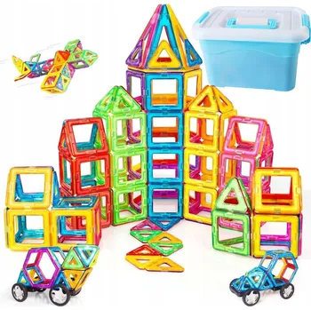 ostatní stavebnice Stavebnice 3D Stavební Kostky 128 dílků - Vzdělávací Hračka, Certifikovaný Dárek