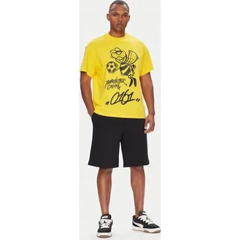 Pánské tričko Puma T-Shirt CWC Hoops x Man City 631696 Žlutá Regular Fit L