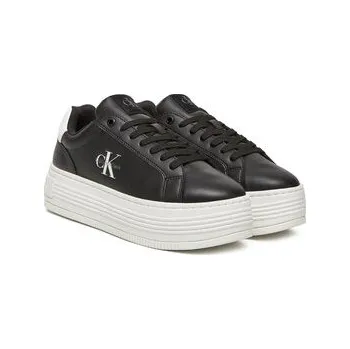 Dámské tenisky Calvin Klein Jeans Sneakersy Bold Flatf Low Lace Lth YW0YW01878 Černá 37