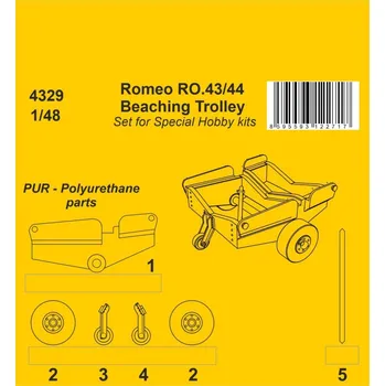 Plastikový model 1/48 Romeo Ro.43/44 Beaching Trolley