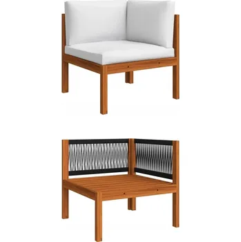 Zahradní židle VidaXL dřevěná černá