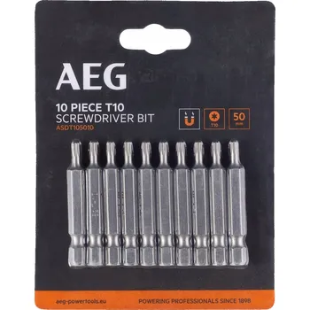 Bit Bity AEG 50mm T10 10 ks ASDT105010 TORX