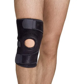 Neoprenová ortéza kolene, dlouhá, na suchý zip Armedical černá