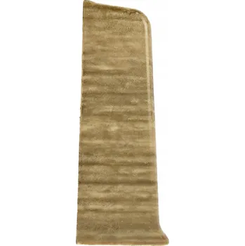 Podlahová lišta LEVÁ ZAKONČOVACÍ LIŠTA k Soklové Liště PCV Quadro 55mm DUB SLEZSKÝ