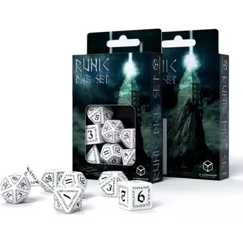Hrací kostka Sada kostek Runy - bílé (Q-Workshop)